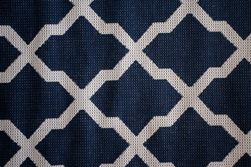 TAPETE AZUL COTAGE 2,30C x 1,97L